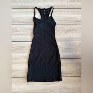 SKIMS Cotton Rib Mini Tank Dress Black XS NWT IN PACKAGE